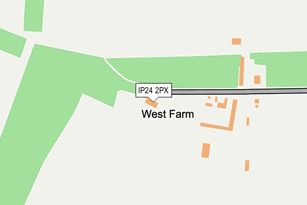 IP24 2PX map - OS OpenMap – Local (Ordnance Survey)