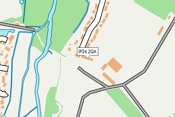 IP24 2QA map - OS OpenMap – Local (Ordnance Survey)