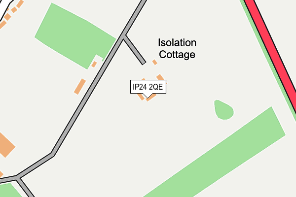 IP24 2QE map - OS OpenMap – Local (Ordnance Survey)