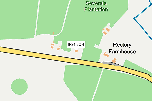 IP24 2QN map - OS OpenMap – Local (Ordnance Survey)