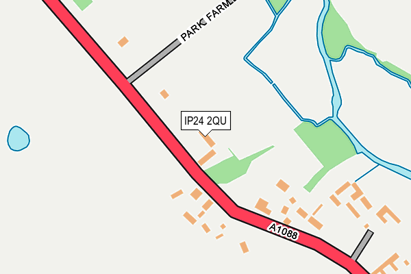 IP24 2QU map - OS OpenMap – Local (Ordnance Survey)