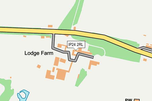 IP24 2RL map - OS OpenMap – Local (Ordnance Survey)