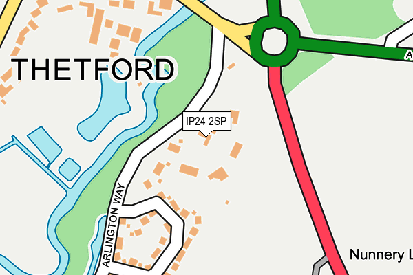 IP24 2SP map - OS OpenMap – Local (Ordnance Survey)