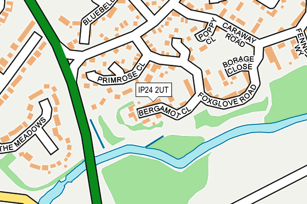 IP24 2UT map - OS OpenMap – Local (Ordnance Survey)