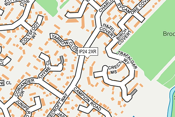 IP24 2XR map - OS OpenMap – Local (Ordnance Survey)