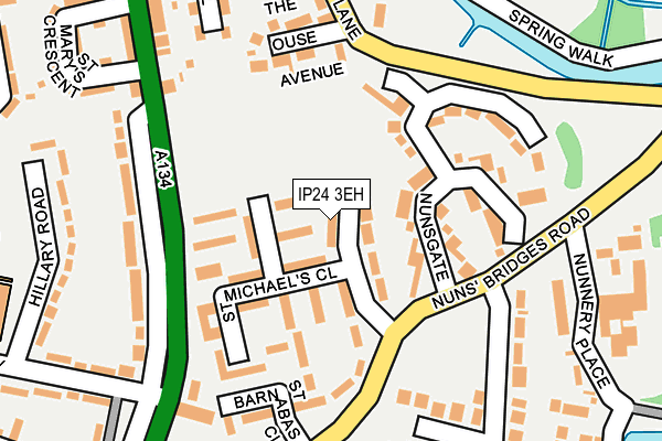 IP24 3EH map - OS OpenMap – Local (Ordnance Survey)