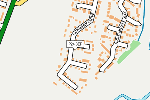IP24 3EP map - OS OpenMap – Local (Ordnance Survey)