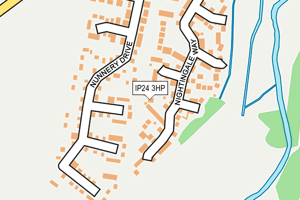 IP24 3HP map - OS OpenMap – Local (Ordnance Survey)