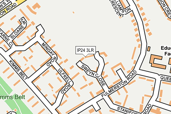 IP24 3LR map - OS OpenMap – Local (Ordnance Survey)