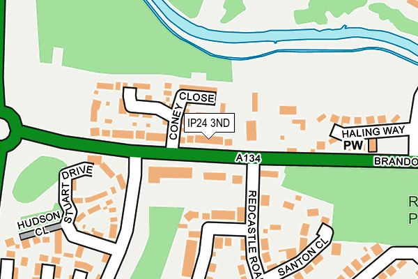 IP24 3ND map - OS OpenMap – Local (Ordnance Survey)