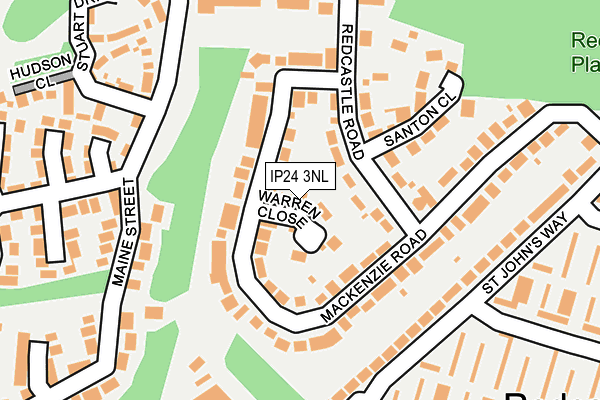 IP24 3NL map - OS OpenMap – Local (Ordnance Survey)