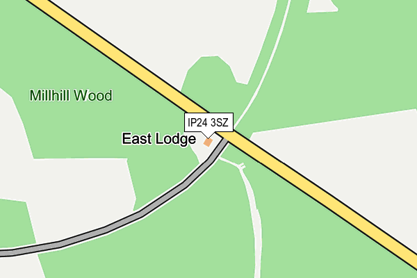 IP24 3SZ map - OS OpenMap – Local (Ordnance Survey)