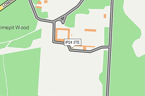 IP24 3TE map - OS OpenMap – Local (Ordnance Survey)