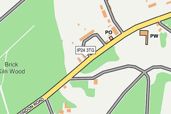 IP24 3TG map - OS OpenMap – Local (Ordnance Survey)