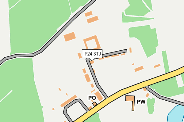 IP24 3TJ map - OS OpenMap – Local (Ordnance Survey)