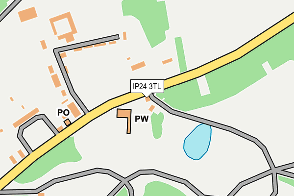 IP24 3TL map - OS OpenMap – Local (Ordnance Survey)