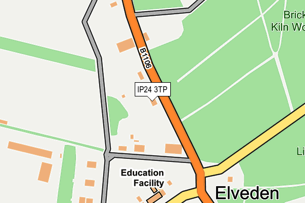 IP24 3TP map - OS OpenMap – Local (Ordnance Survey)