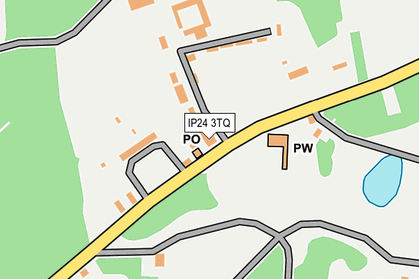 IP24 3TQ map - OS OpenMap – Local (Ordnance Survey)