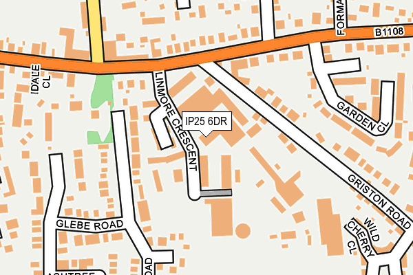 IP25 6DR map - OS OpenMap – Local (Ordnance Survey)