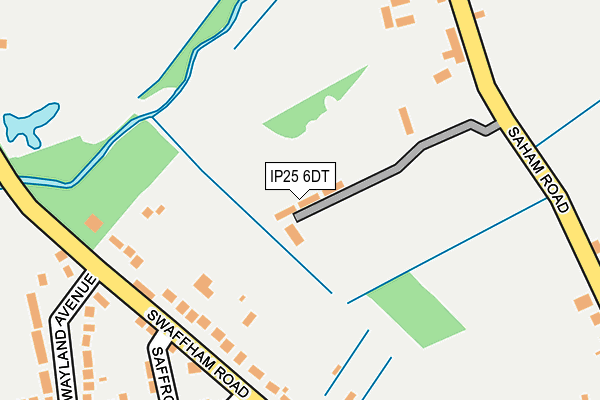 IP25 6DT map - OS OpenMap – Local (Ordnance Survey)