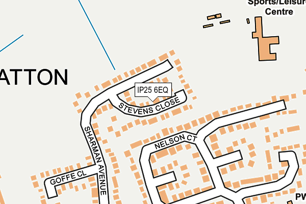 IP25 6EQ map - OS OpenMap – Local (Ordnance Survey)