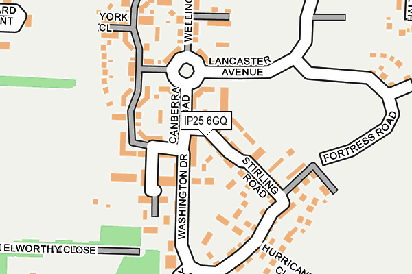 IP25 6GQ map - OS OpenMap – Local (Ordnance Survey)