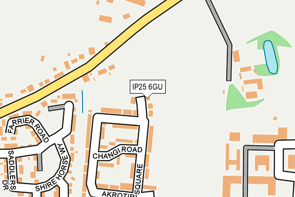 IP25 6GU map - OS OpenMap – Local (Ordnance Survey)