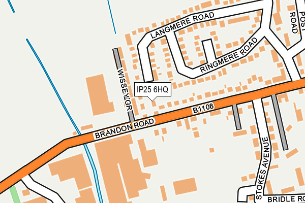IP25 6HQ map - OS OpenMap – Local (Ordnance Survey)