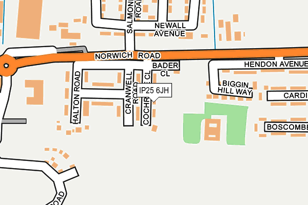 IP25 6JH map - OS OpenMap – Local (Ordnance Survey)