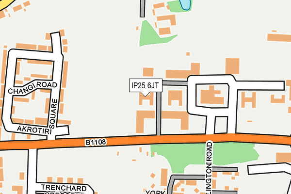 IP25 6JT map - OS OpenMap – Local (Ordnance Survey)
