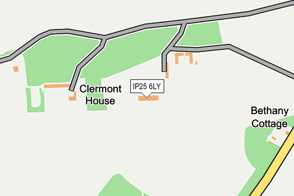 IP25 6LY map - OS OpenMap – Local (Ordnance Survey)