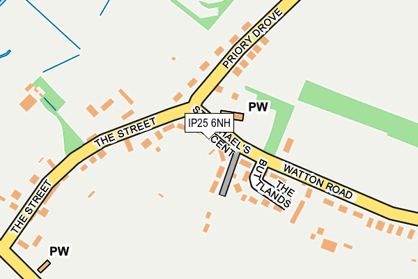 IP25 6NH map - OS OpenMap – Local (Ordnance Survey)
