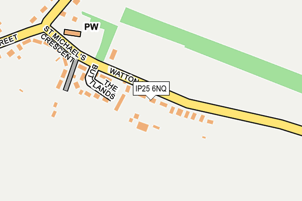 IP25 6NQ map - OS OpenMap – Local (Ordnance Survey)