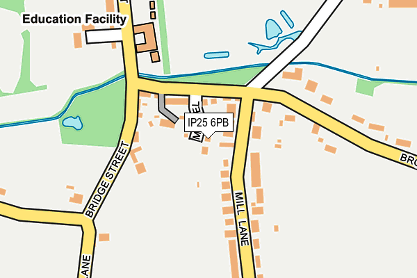 IP25 6PB map - OS OpenMap – Local (Ordnance Survey)