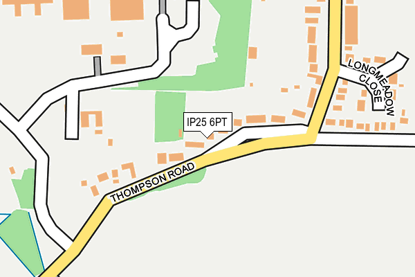 IP25 6PT map - OS OpenMap – Local (Ordnance Survey)