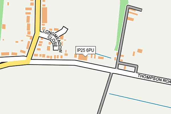IP25 6PU map - OS OpenMap – Local (Ordnance Survey)