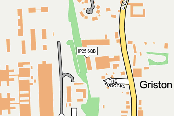 IP25 6QB map - OS OpenMap – Local (Ordnance Survey)