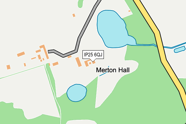 IP25 6QJ map - OS OpenMap – Local (Ordnance Survey)