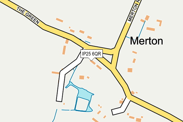 IP25 6QR map - OS OpenMap – Local (Ordnance Survey)