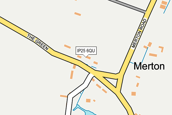 IP25 6QU map - OS OpenMap – Local (Ordnance Survey)