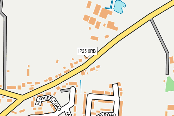 IP25 6RB map - OS OpenMap – Local (Ordnance Survey)