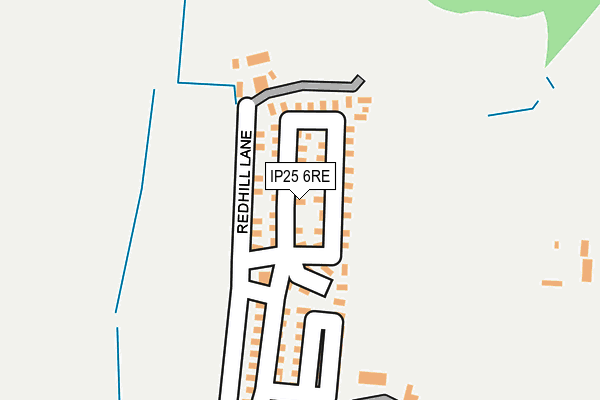 IP25 6RE map - OS OpenMap – Local (Ordnance Survey)