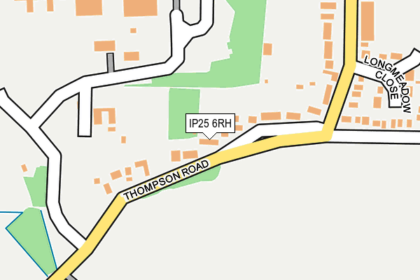 IP25 6RH map - OS OpenMap – Local (Ordnance Survey)