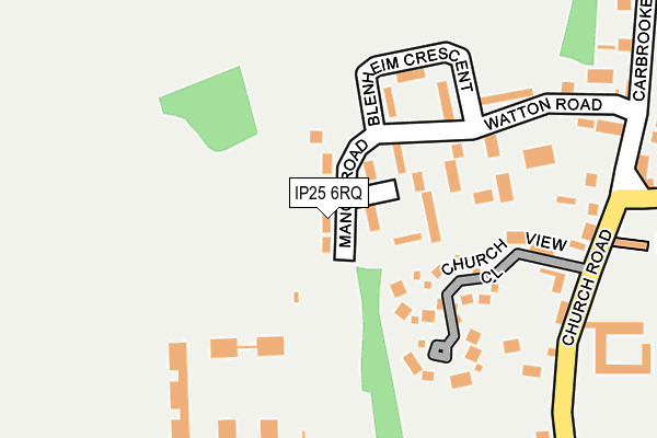 IP25 6RQ map - OS OpenMap – Local (Ordnance Survey)