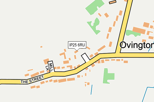 IP25 6RU map - OS OpenMap – Local (Ordnance Survey)