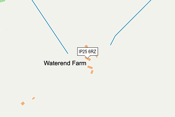 IP25 6RZ map - OS OpenMap – Local (Ordnance Survey)