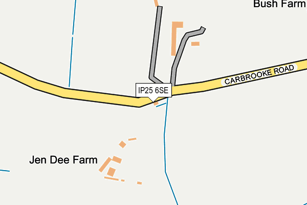 IP25 6SE map - OS OpenMap – Local (Ordnance Survey)