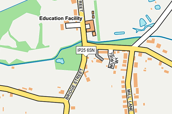 IP25 6SN map - OS OpenMap – Local (Ordnance Survey)