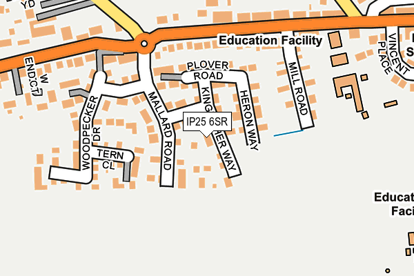 IP25 6SR map - OS OpenMap – Local (Ordnance Survey)