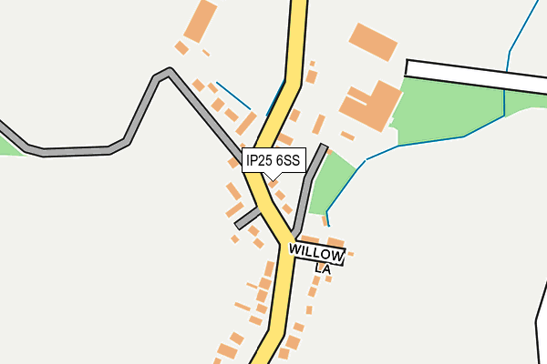 IP25 6SS map - OS OpenMap – Local (Ordnance Survey)